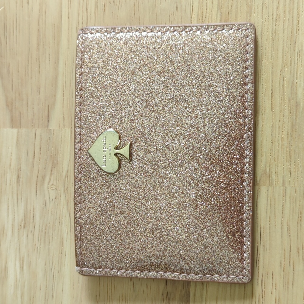 Kate Spade pink/sparkle Cardholder